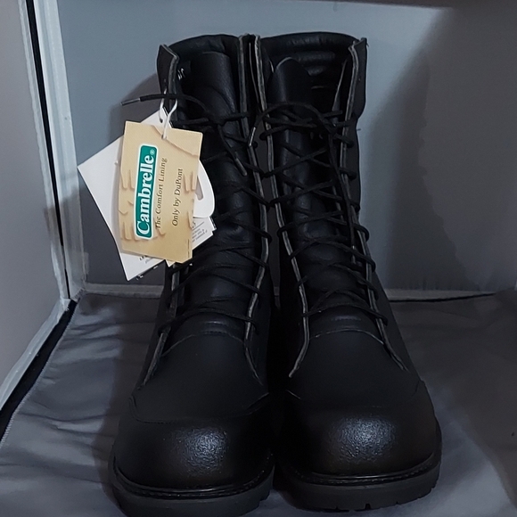 FFB Black Toe Cap Firefighter Boots main image 2
